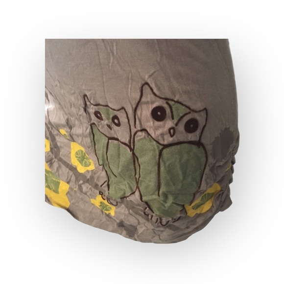 new Lure Fashion Keepsake 𑁍 Floral Owl Stretch Jersey Knit Dress 𑁍 Latte Large - Picture 7 of 16